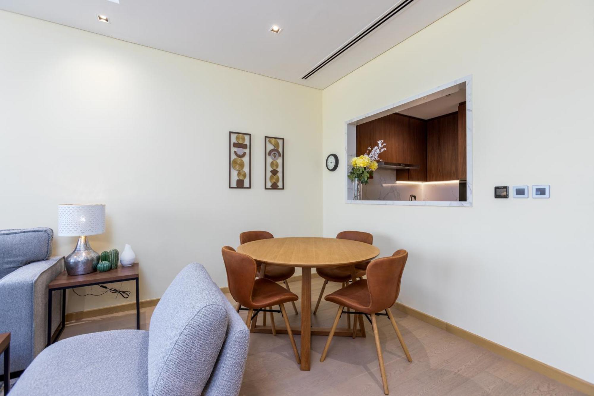 Modern 1Br Apartment, High Floor, Near Dubai Mall Exterior foto
